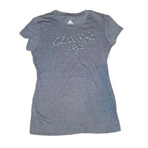 Vintage Adidas Womens T-Shirt Gray Size Medium